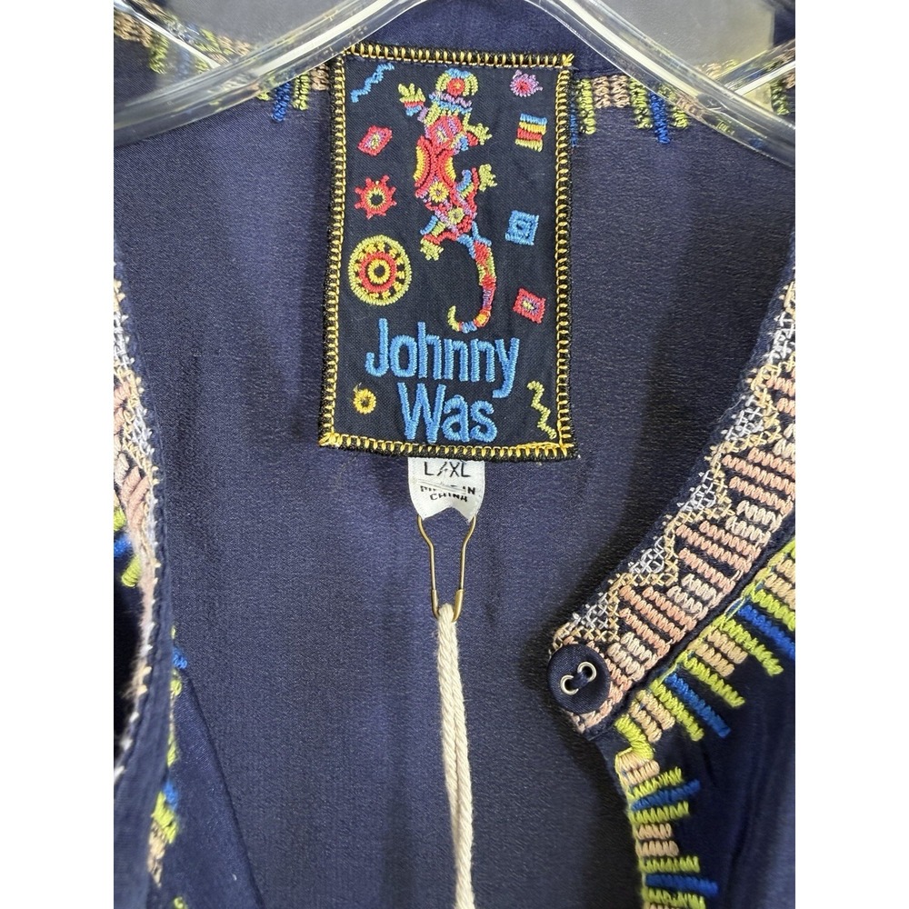 Johnny Was Imogen Poncho Nuria Embroidered Silk - Women's Size Xl - NWT $328 - Picture 10 of 16